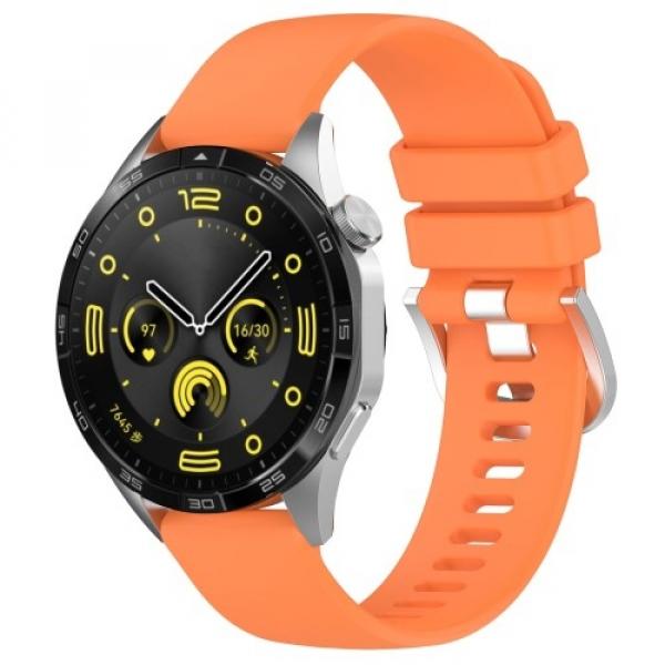 Pasek Bizon Strap Watch Silicone Pro do Huawei Watch GT 5 Pro 42mm/GT 5 41mm/GT 4 41mm, pomarańczowy