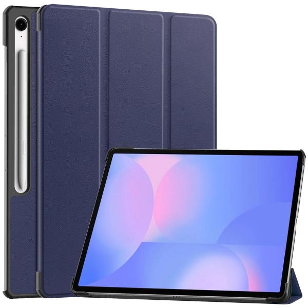Etui z klapką Bizon Case Tab Croc do Galaxy Tab S10 FE Plus, granatowe