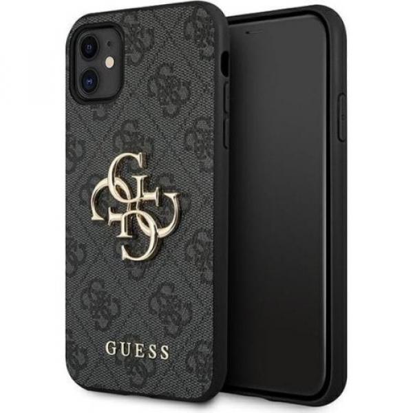 Etui Guess 4G Big Metal Logo do iPhone 11 / XR, szare