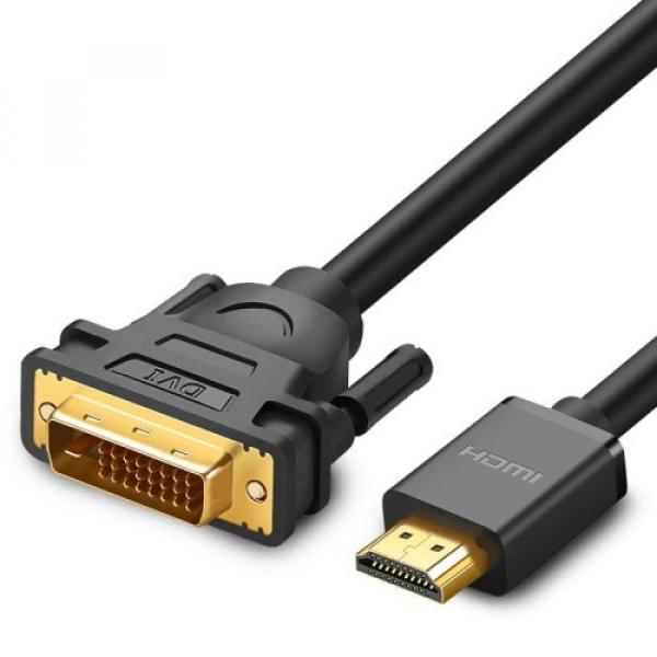 Dwukierunkowy kabel Ugreen przewód HDMI - DVI 2m, czarny