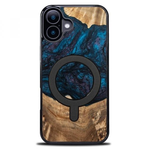 Drewniane etui Bewood Unique Planets - Neptun do MagSafe do iPhone 16 Plus