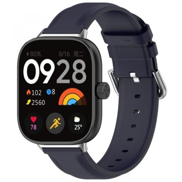 Pasek Bizon Strap Watch Casual do Xiaomi Redmi Watch 4/Xiaomi Band 8 Pro, granatowy