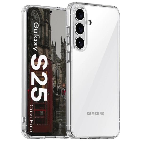 Etui Bizon Case Halo do Galaxy S25, przezroczyste