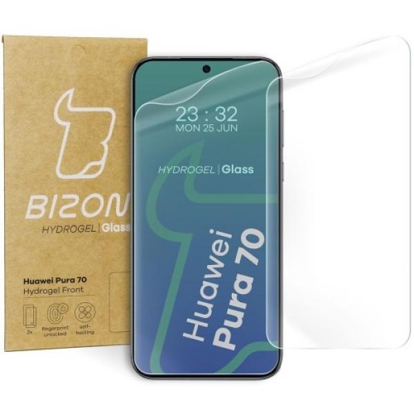 Folia hydrożelowa na ekran Bizon Glass Hydrogel Front do Huawei Pura 70, 2 sztuki