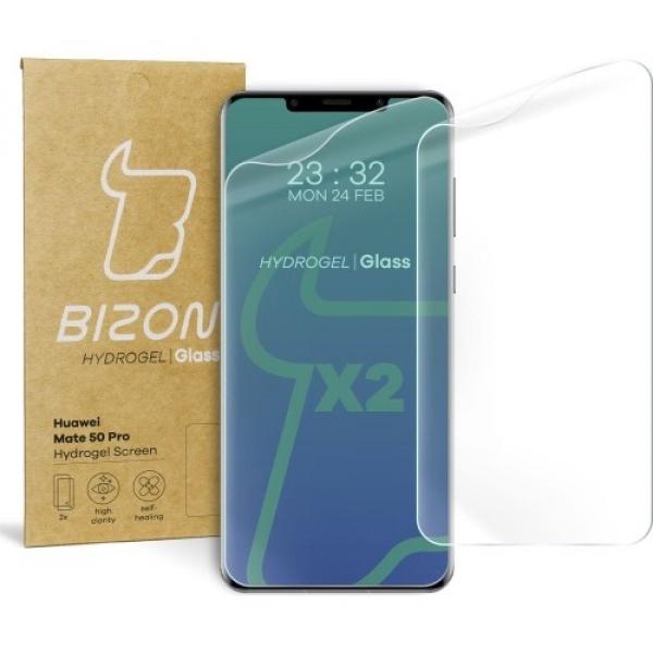 Folia hydrożelowa na ekran Bizon Glass Hydrogel dla Huawei Mate 50 Pro, 2 sztuki