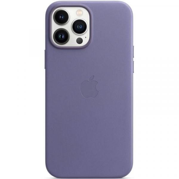 Etui Apple Leather Case MagSafe do iPhone 13 Pro, fioletowe