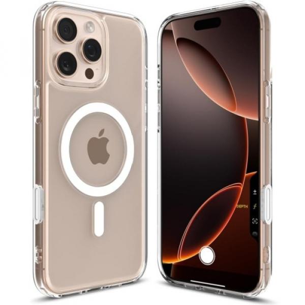 Etui Spigen Ultra Hybrid T Mag (CC) do MagSafe do iPhone 16 Pro, przezroczysto-białe