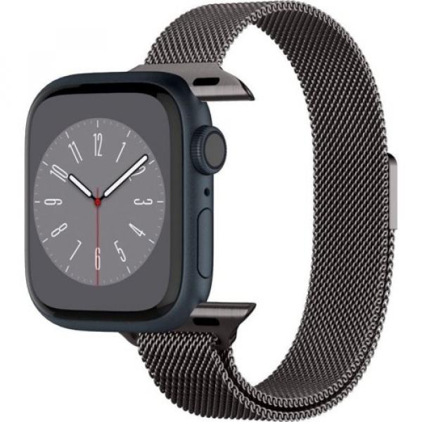 Pasek Spigen Metal Fit do Apple Watch 42/41/40/38 mm, grafitowy