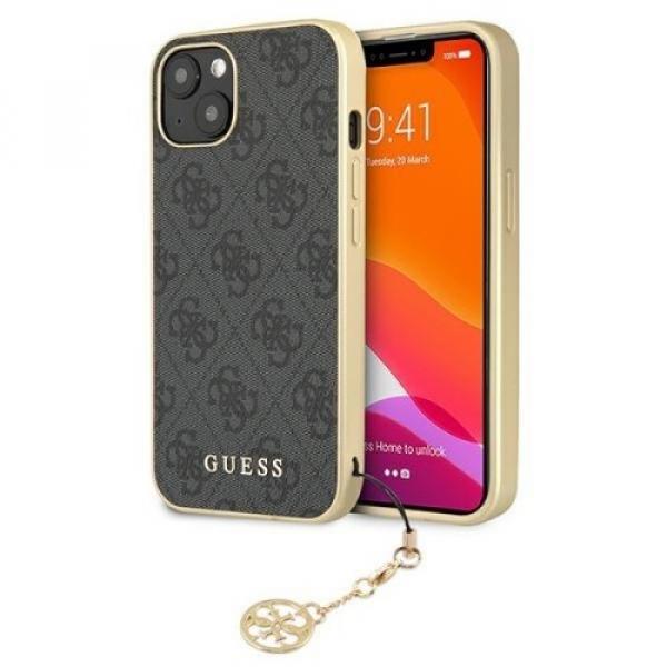 Etui Guess 4G Charms Collection iPhone 13, szare