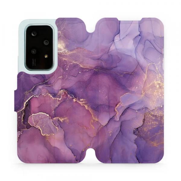 Etui z klapką do Honor 200 Lite, Mobiwear Book, fioletowe