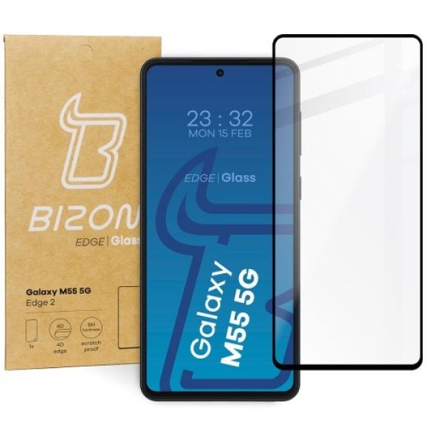 Szkło hartowane Bizon Glass Edge 2 do Galaxy M55 5G