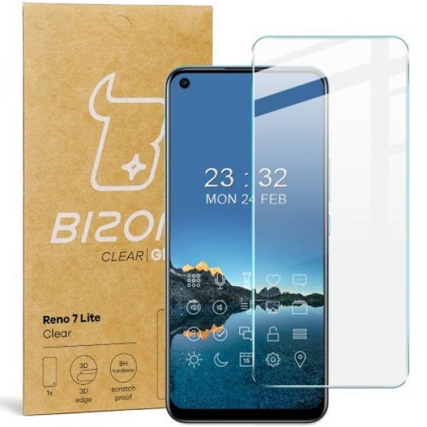 Szkło hartowane Bizon Glass Clear do Oppo Reno 7 Lite