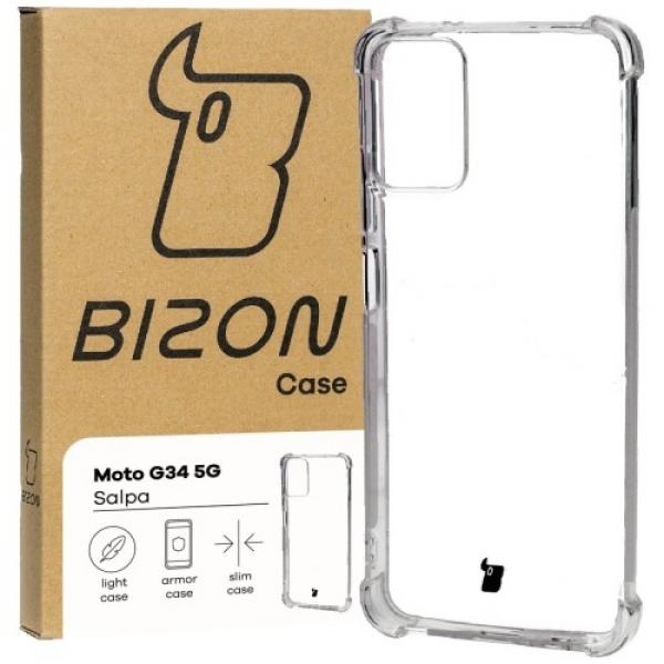 Elastyczne etui Bizon Case Salpa do Motorola Moto G34 5G, przezroczyste