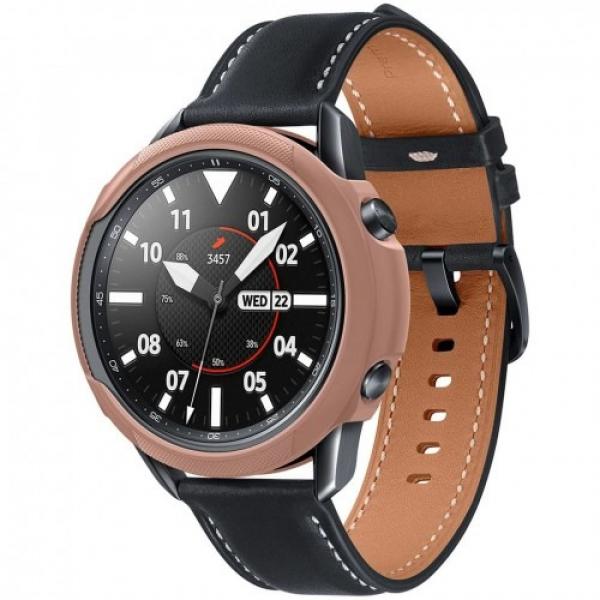 Etui Spigen Liquid Air Galaxy Watch 3 45mm, brązowe