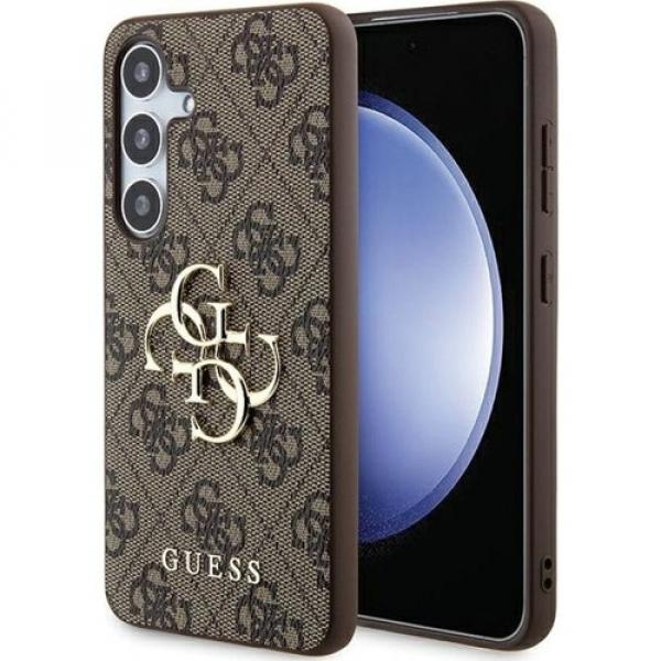 Etui Guess HardCase 4G Big Metal Logo do Galaxy A55, brązowe