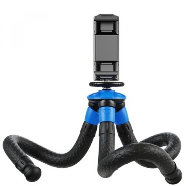 Uchwyt / stojak Apexel Flexible Tripod APL-JJ07 na telefon, kamerę, aparat, niebiesko-czarny