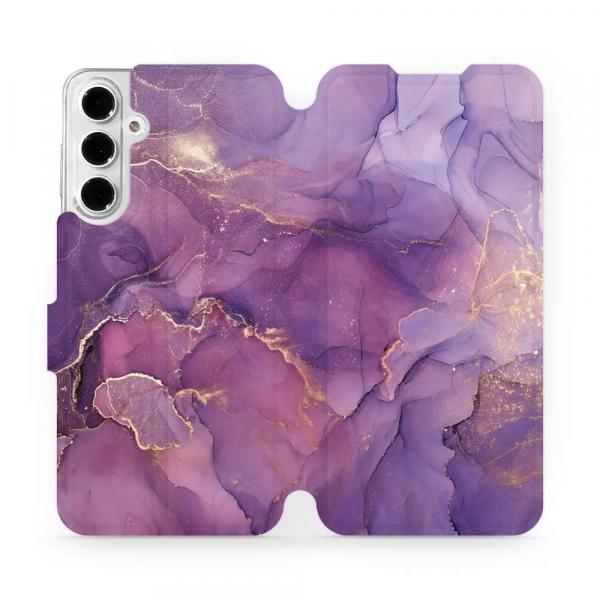 Etui z klapką do Galaxy A16 5G, Mobiwear Book, fioletowe