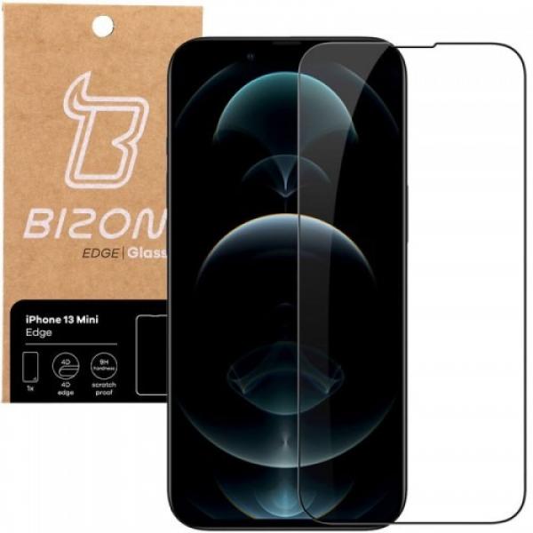 Szkło hartowane Bizon Glass Edge do iPhone 13 Mini, czarne