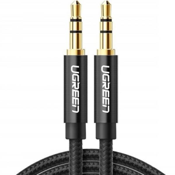 Kabel Ugreen AV112 AUX 3,5 mm mini jack (2x męski) 1 m, czarny