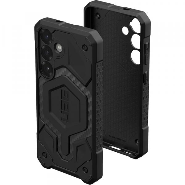 Etui pancerne Urban Armor Gear Monarch Pro Carbon Magnet do Galaxy S25, czarne