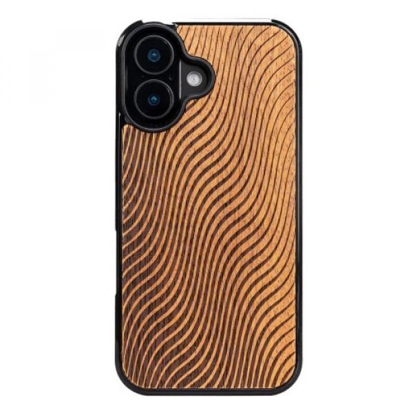 Drewniane etui Bewood Fale Merbau do iPhone 16