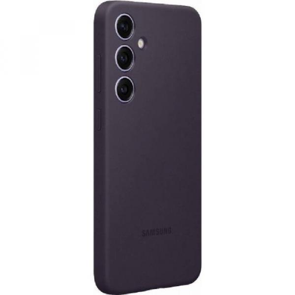 Etui Samsung Silicone Cover do Galaxy S24 Plus, ciemnofioletowe