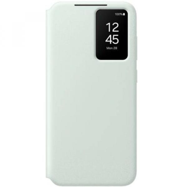 Etui z klapką Samsung Smart View Wallet Case do Galaxy S24 FE, miętowe
