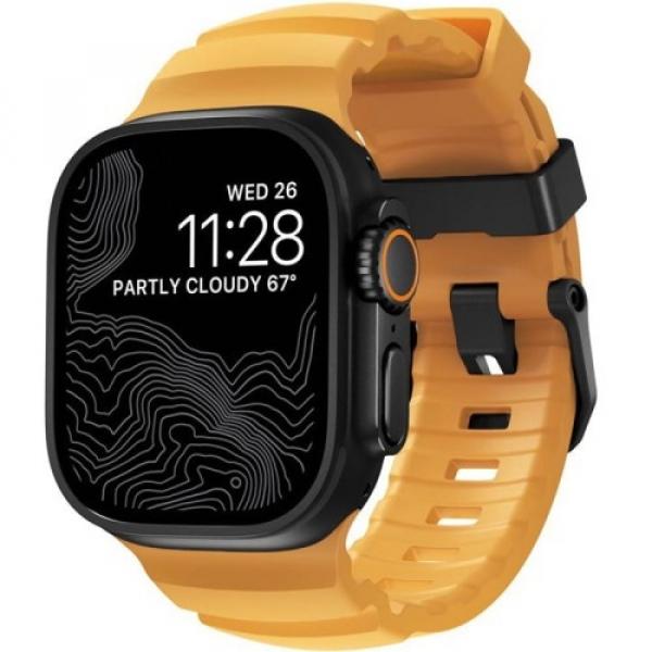 Pasek Nomad Rocky Point Band do Apple Watch 49/46/45/44 mm, żółty