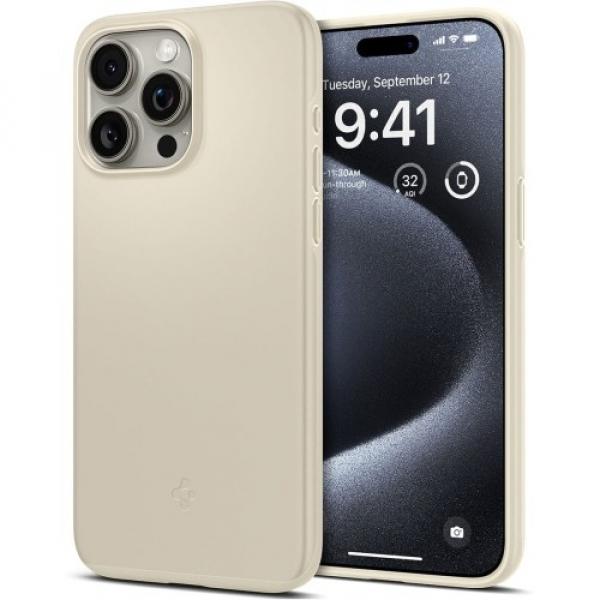 Etui Spigen Thin Fit do iPhone 15 Pro, beżowe
