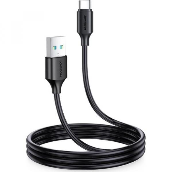 Kabel do ładowania / transmisji danych Joyroom USB-A do USB-C, 3A, 1m, czarny