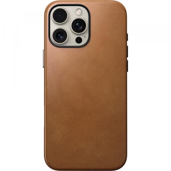 Skórzane etui Nomad Traditional Leather MagSafe do iPhone 16 Pro Max, jasnobrązowe