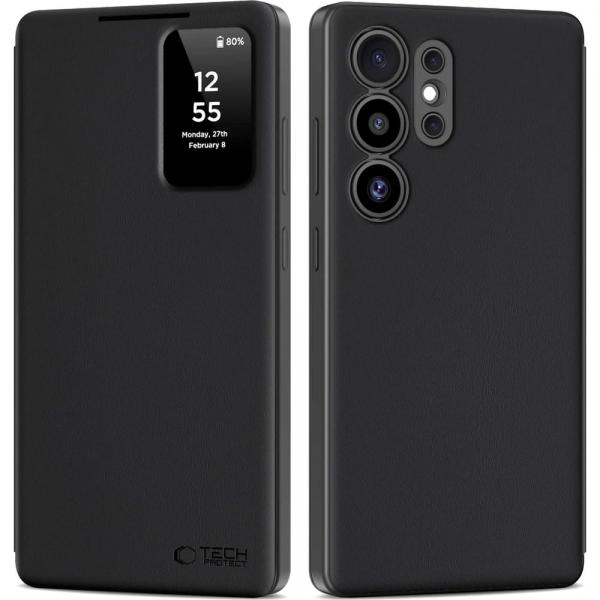 Etui z klapką Tech-Protect Smart Wallet do Galaxy S25 Ultra, czarne