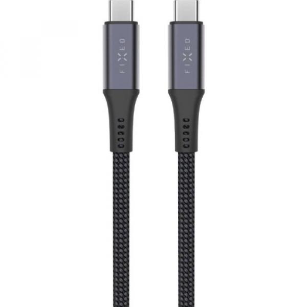 Kabel ładująco-przesyłowy Fixed Media Cable USB-C / USB-C 240W, 1.2 m , czarny