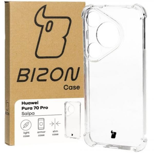 Elastyczne etui Bizon Case Salpa do Huawei Pura 70 Pro / Pro+, przezroczyste