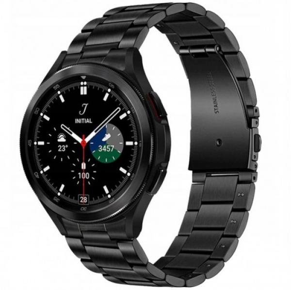 Stalowa bransoletka Tech-Protect Stainless do Galaxy Watch 7/6/5 Pro/5/4/FE, czarna