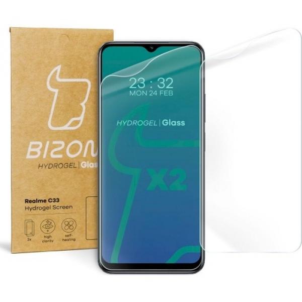 Folia hydrożelowa na ekran Bizon Glass Hydrogel dla Realme C33, 2 sztuki