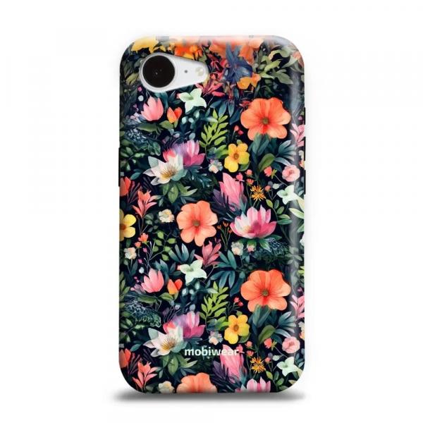 Etui ochronne do iPhone 16e, Mobiwear Elite Pro, kolorowo-kwieciste