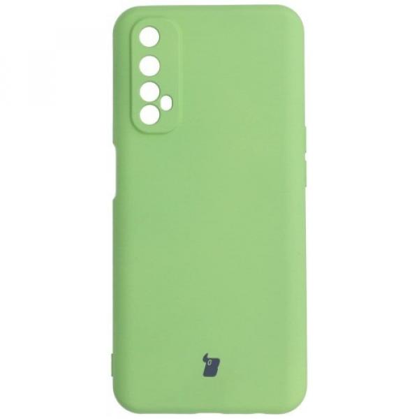 Etui Bizon Case Silicone Sq do Realme 7, jasnozielone