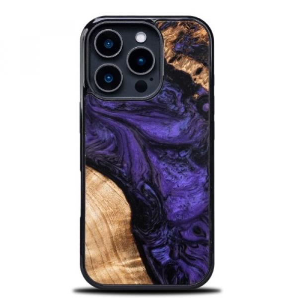 Drewniane etui Bewood Unique - Violet do iPhone 16 Pro