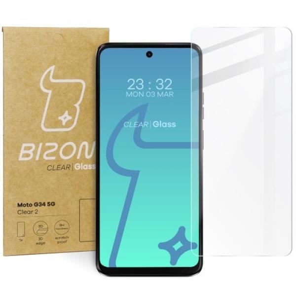 Szkło hartowane Bizon Glass Clear 2 do Motorola Moto G34 / G45 5G