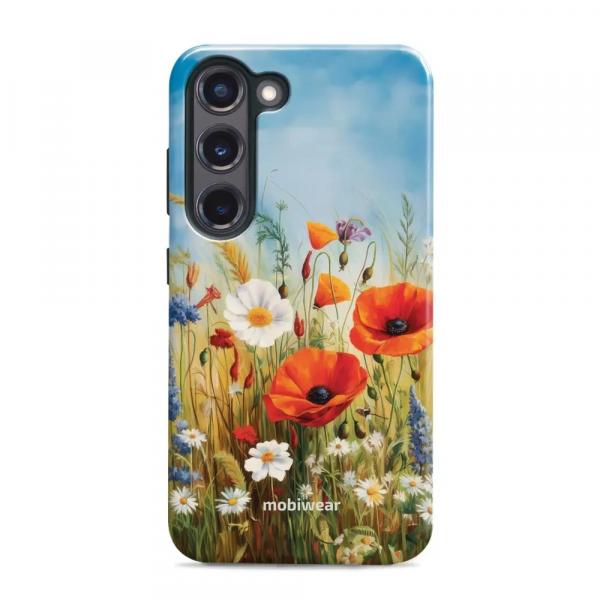 Etui ochronne do Galaxy S23 Plus, Mobiwear Elite Pro, łąkowe kwiaty