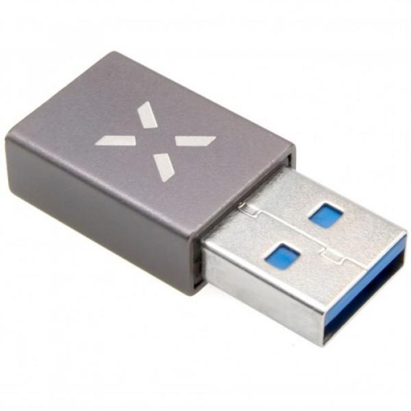 Adapter / przejściówka Fixed Link USB-A na USB-C, szara