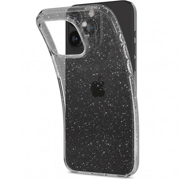OUTLET: Etui Spigen Liquid Crystal do iPhone 15 Pro, przezroczyste z brokatem