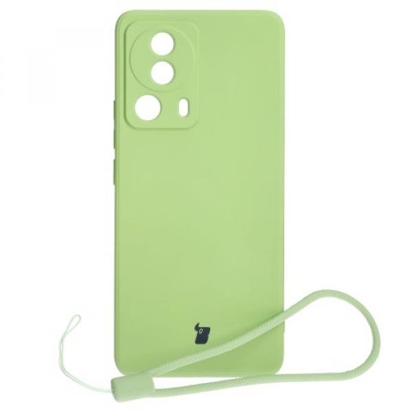 Etui Bizon Case Silicone Sq do Xiaomi 13 Lite, jasnozielone