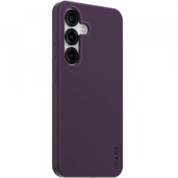 Etui Care by PanzerGlass Fearlessly Fashionable Case Magnetic do Galaxy S25, ciemnofioletowe
