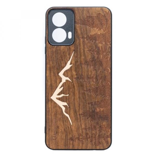 Drewniane etui do Motorola Moto G34 5G, Bewood Góry Imbuia