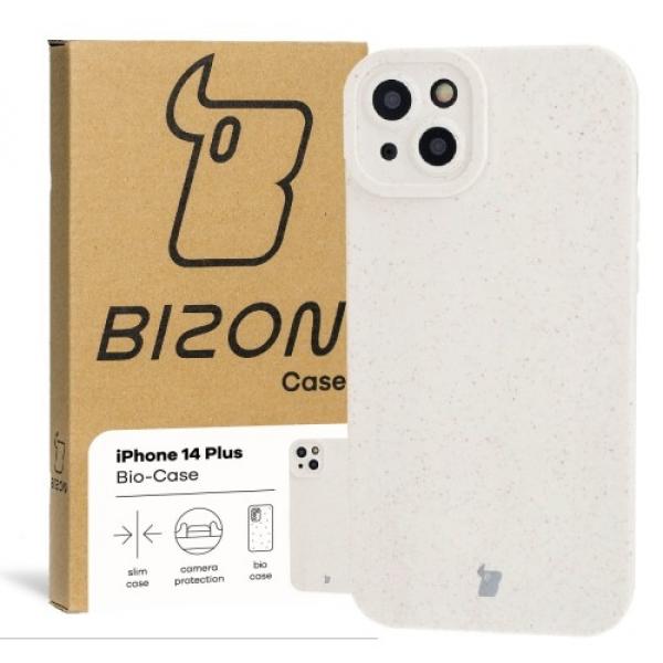 Ekologiczne etui Bizon Bio-Case do iPhone 14 Plus, ecru