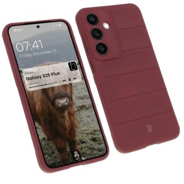 Pancerne etui Bizon Case Tur do Galaxy S25 Plus, ciemnofioletowe