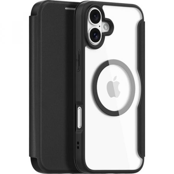 Etui Dux Ducis Skin X Pro Magnetic do iPhone 16, czarno-przezroczyste