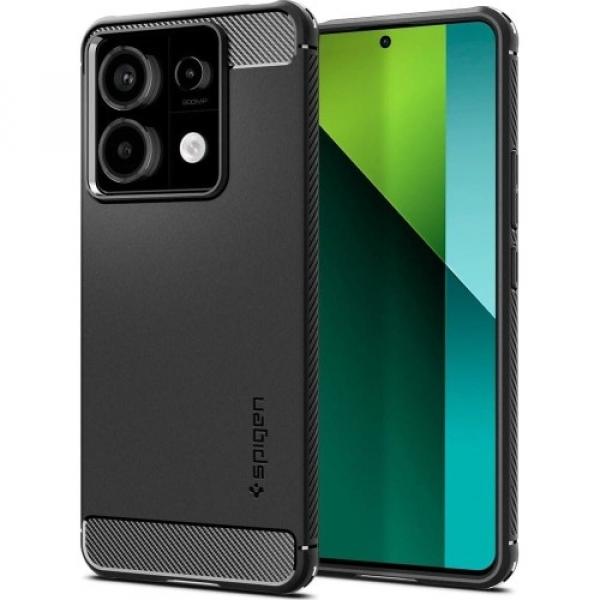 OUTLET: Etui Spigen Rugged Armor do Redmi Note 13 Pro 5G / Poco X6 5G, czarne
